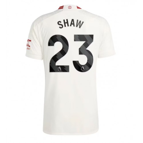 Fotballdrakt Herre Manchester United Luke Shaw #23 Tredjedrakt 2023-24 Kortermet